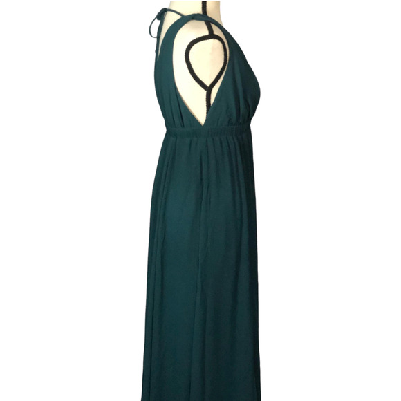 Show Me your Mumu Deep Jade Crisp Ava Maxi Dress NWT Women's Size XS NWT - Picture 3 of 11